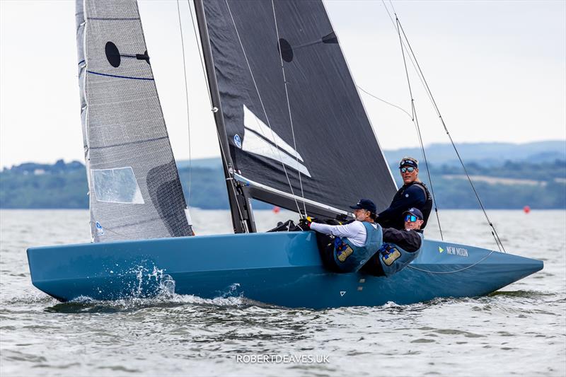 New Moon III during the 5.5 Metre British National Championship at Cowes photo copyright Robert Deaves / www.robertdeaves.uk taken at Royal Yacht Squadron and featuring the 5.5m class