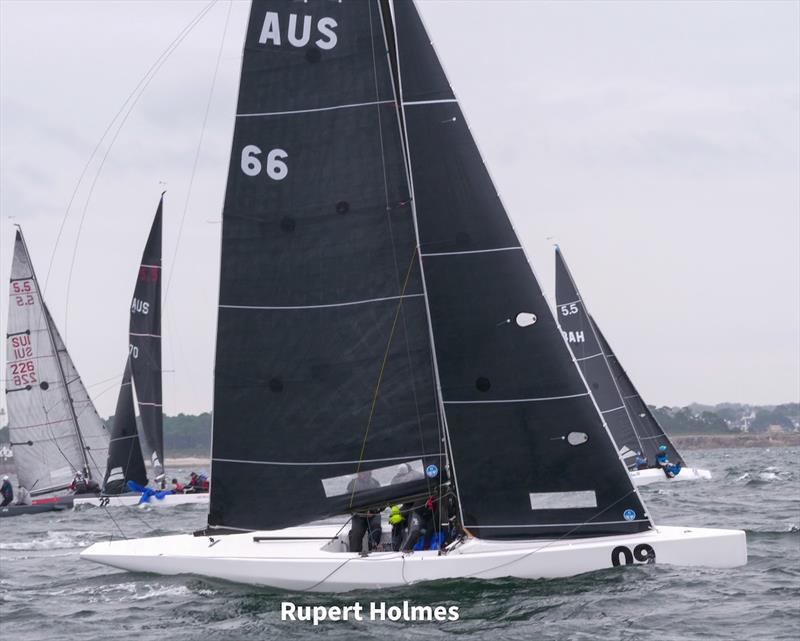 Ku-Ring-Gai lll (John Bacon, Joost Houweling and Edward Wright) wins the 5.5 Metre class World Championship 2024 photo copyright Rupert Holmes taken at Yacht Club de l'Odet and featuring the 5.5m class