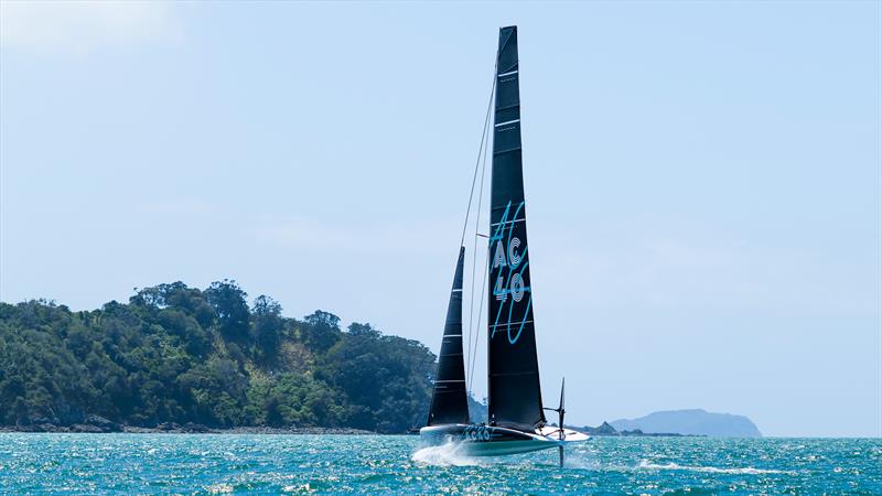 Emirates Team NZ's AC40 - Inner Hauraki Gulf - Auckland - October 26, 2022 - photo © Adam Mustill / America's Cup