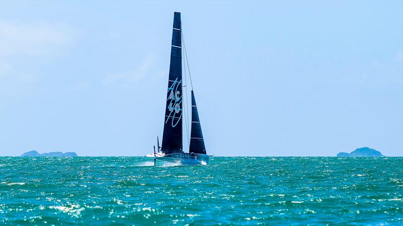 Emirates Team NZ's AC40 - Inner Hauraki Gulf - Auckland - October 26, 2022 - photo © Adam Mustill / America's Cup