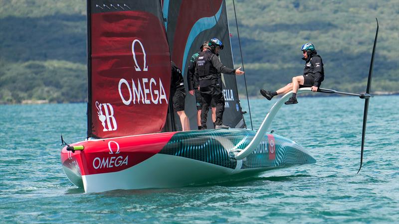 Emirates Team New Zealand  - AC40/LEQ12 -  Auckland - November 7, 2023 photo copyright Sam Thom / America's Cup taken at Royal New Zealand Yacht Squadron and featuring the AC40 class