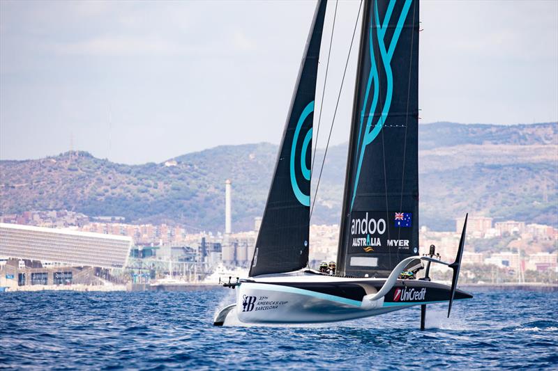 America's Cup - Andoo Team Australia - photo © Nic Douglass @sailorgirlHQ