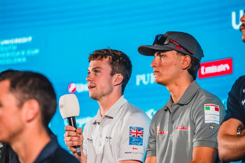 Nick Robins of the Athena Pathway team (GBR) ahead of the UniCredit Youth America's Cup - photo © S Enault / INEOS Britannia