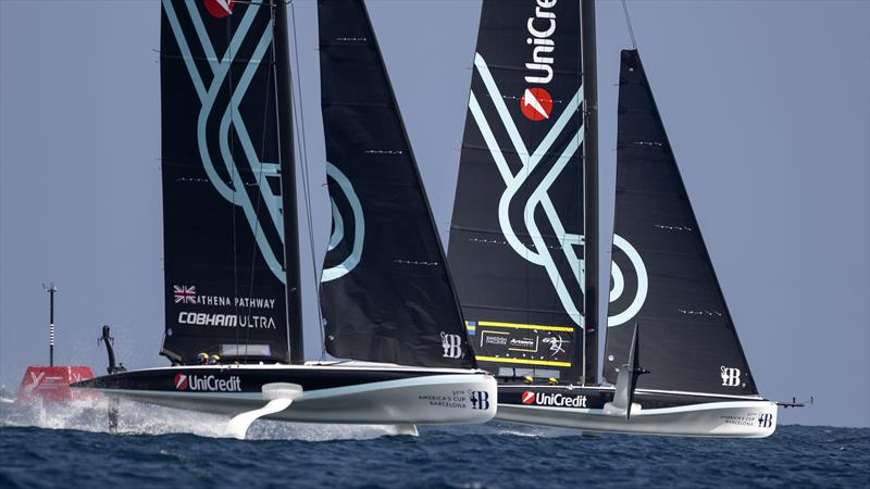 Athena Pathway Youth United Kingdom, Swedish Challenge Youth Team Powered by Artemis Technologies - AC40 - UniCredit Youth America's Cup Semi Final - September 24, 2024 - photo © David Maynard / www.alleycatphotographer.com