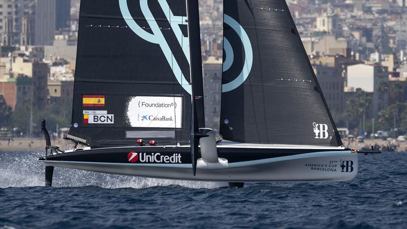 Sail Team BCN Youth Spain - AC40 - UniCredit Youth America's Cup Semi Final - September 24, 2024 - photo © David Maynard / www.alleycatphotographer.com