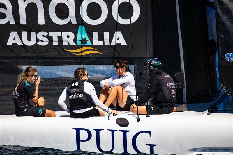 Andoo Team Australia Women's Squad get practice underway - photo © Nic Douglass @sailorgirlHQ