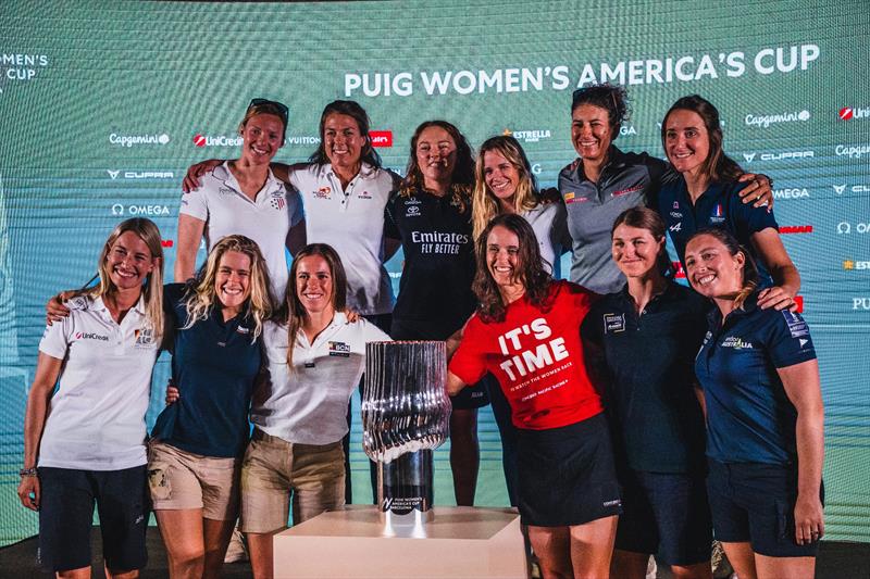 PUIG Women's America's Cup Skippers at the Official press conference - photo © Athena Pathway