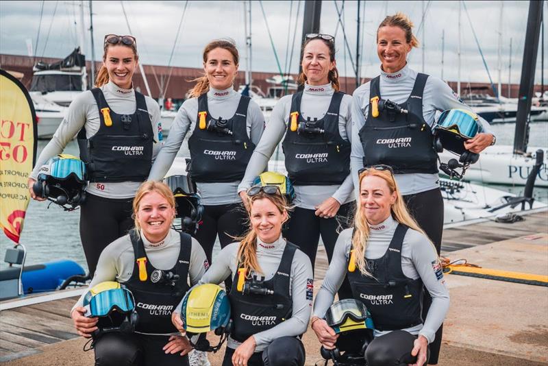 Athena Pathway Women's squard (GBR) - Hattie Rogers, Anna Burnet, Hannah Diamond, Saskia Clark, Tash Bryant, Hannah Mills and Ellie Aldridge - photo © Athena Pathway