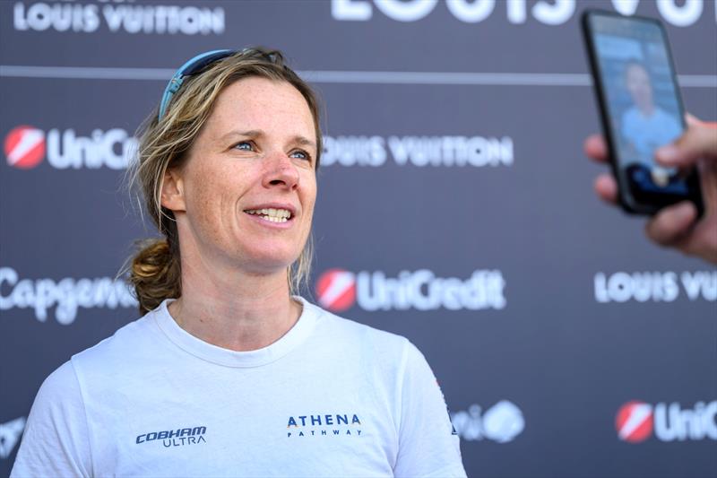 Hannah Mills, Athena Pathway - Puig Women's America's Cup -  Day 1, Group A - October 5, 2024 - photo © Ricardo Pinto / America's Cup