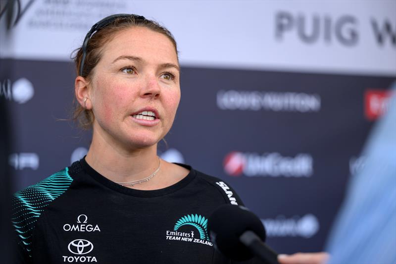 Liv Mackay, Emirates Team New Zealand - Puig Women's America's Cup -  Day 1, Group A - October 5, 2024 - photo © Ricardo Pinto / America's Cup