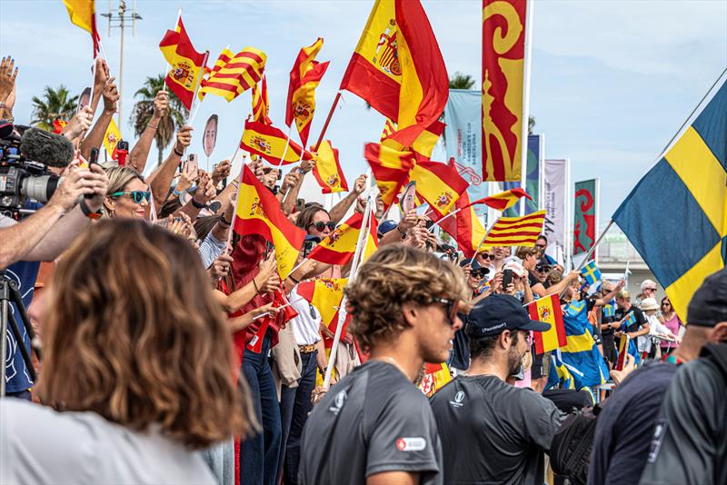 Spanish fans on the shore - Puig Women's America's Cup -  Day 2, Group B - October 6, 2024  - photo © Ivo Rovira / America's Cup