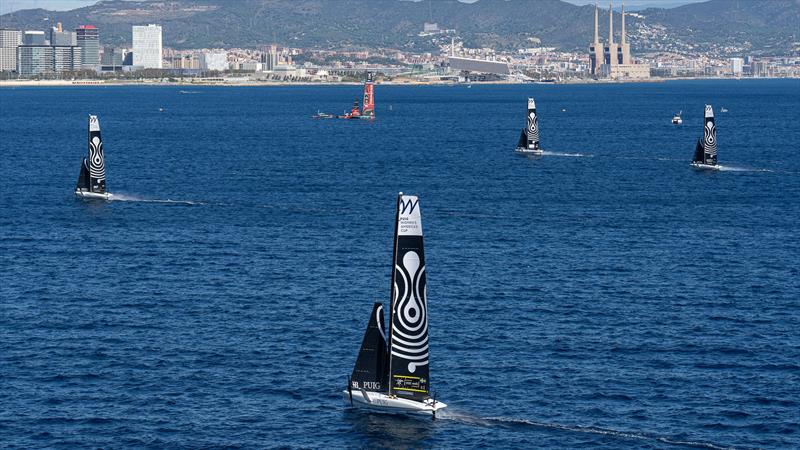 AC40's and Emirates Team NZ -  Group B - Puig Women's America's Cup - October 8, 2024  - photo © Ian Roman / America's Cup