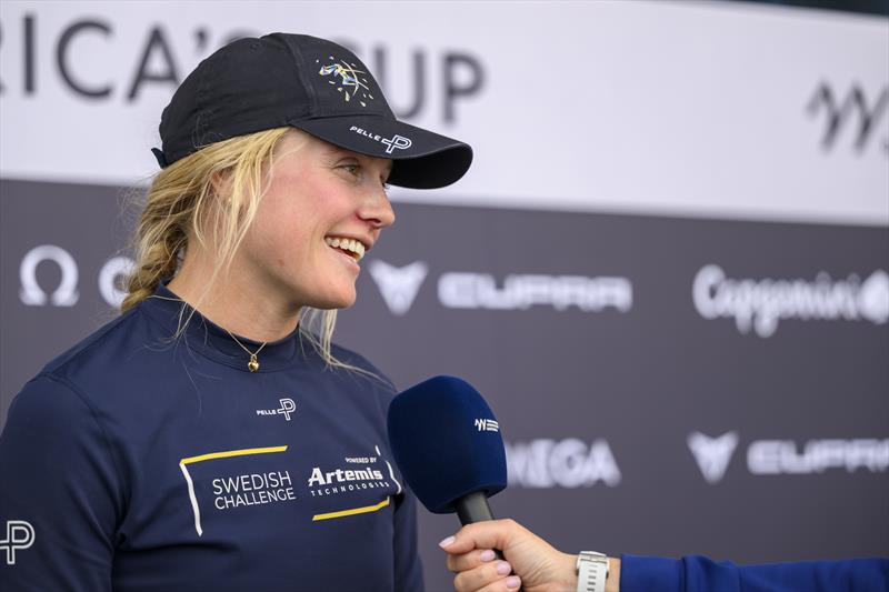 Vilma Bobeck, starboard helm of the Swedish Challenge - Group B - Puig Women's America's Cup - October 8, 2024 - photo © Ricardo Pinto / America's Cup