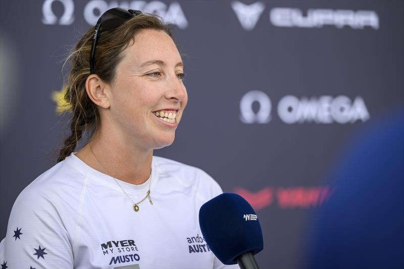 Olivia Price, skipper of Andoo Team Australia - Group B - Puig Women's America's Cup - October 8, 2024 - photo © Ricardo Pinto / America's Cup