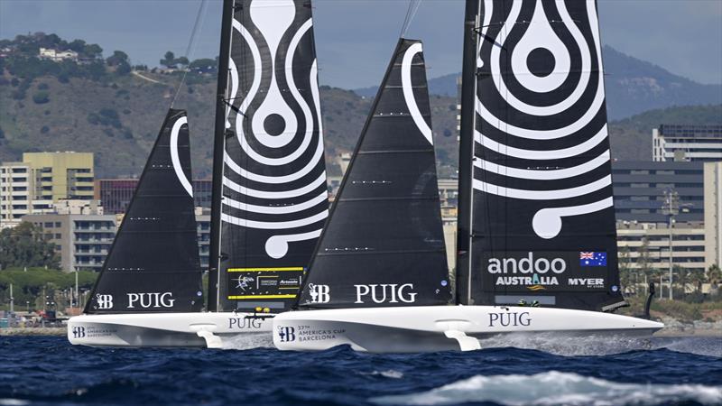 Swedish Challenge Women Team Powered by Artemis Technologies, Andoo Team Australia Women's Team - Group B - Puig Women's America's Cup - October 8, 2024 - photo © David Maynard / www.alleycatphotographer.com