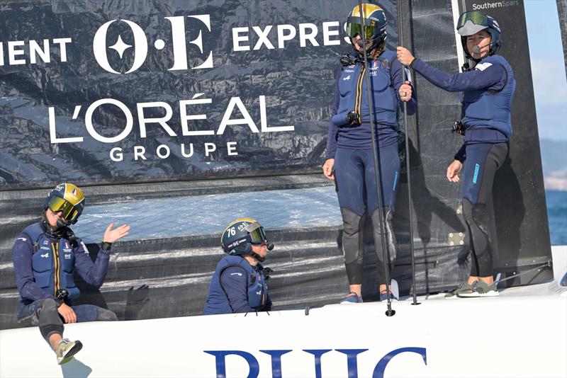 Orient Express L'Oreal Racing Women's Team waiting for the wind - Group A - Puig Women's America's Cup - October 10, 2024  - photo © David Maynard / www.alleycatphotographer.com