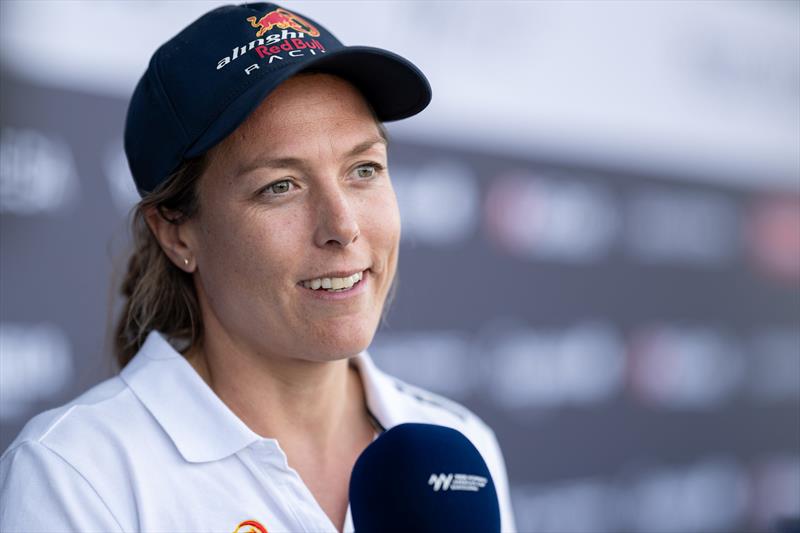 Nathalie Brugger, skipper of Alinghi Red Bull Racing - Puig Women's America's Cup - photo © Ricardo Pinto / America's Cup