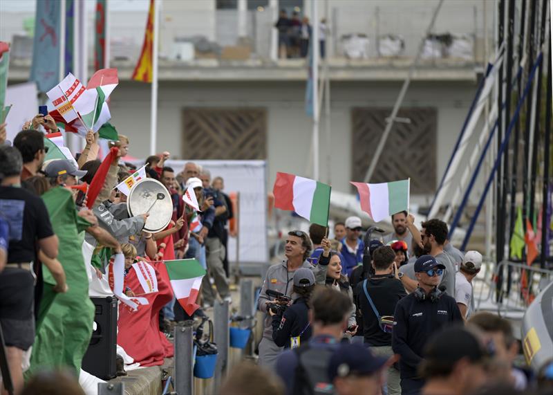 Luna Rossa Prada Pirelli dock out ahead of the Puig Women's America's Cup Final - October 12, 2024 - photo © David Maynard / www.alleycatphotographer.com