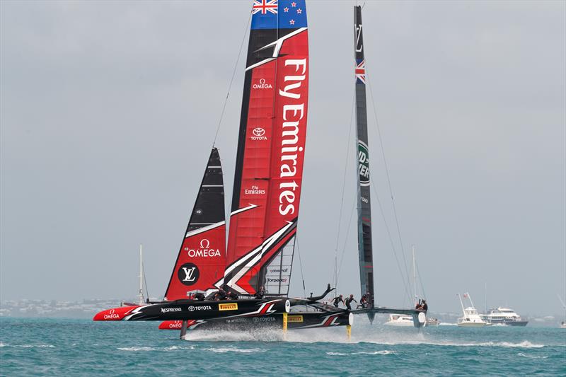 Emirates Team New Zealand on day 3 of the Louis Vuitton America's Cup Playoff Semi-finals - photo © Lloyd Images