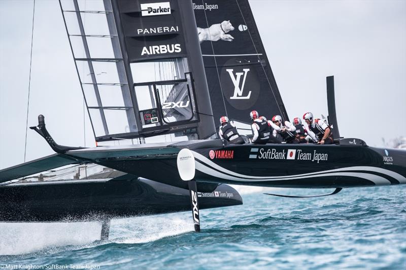 SoftBank Team Japan on day 3 of the Louis Vuitton America's Cup Playoff Semi-finals - photo © Matt Knighton / SoftBank Team Japan