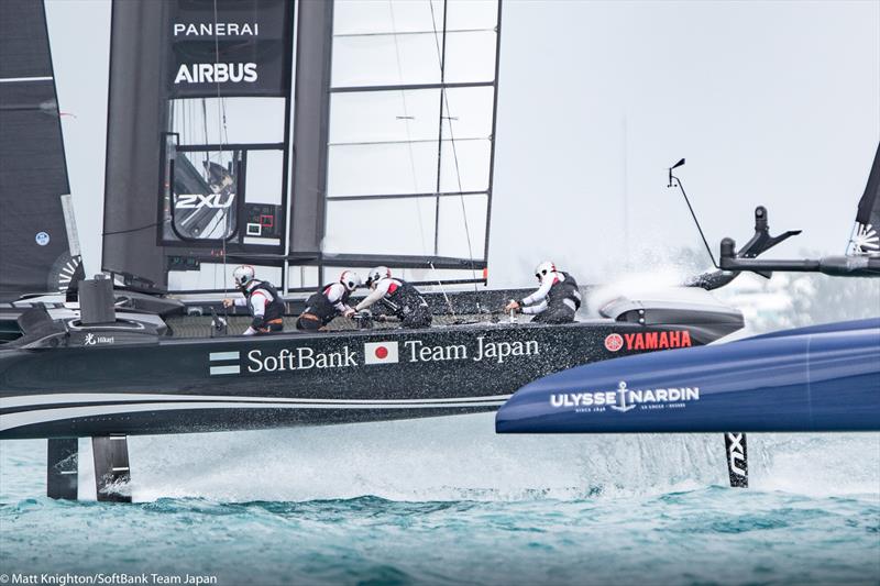 SoftBank Team Japan on day 3 of the Louis Vuitton America's Cup Playoff Semi-finals - photo © Matt Knighton / SoftBank Team Japan