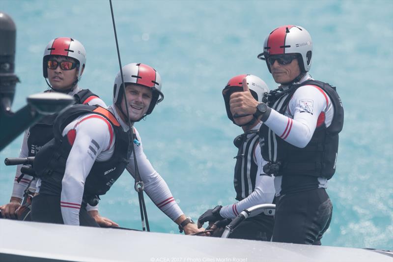 Artemis Racing beat SoftBank Team Japan in the Louis Vuitton America's Cup Playoff Semi-finals - photo © ACEA 2017 / Gilles Martin-Raget