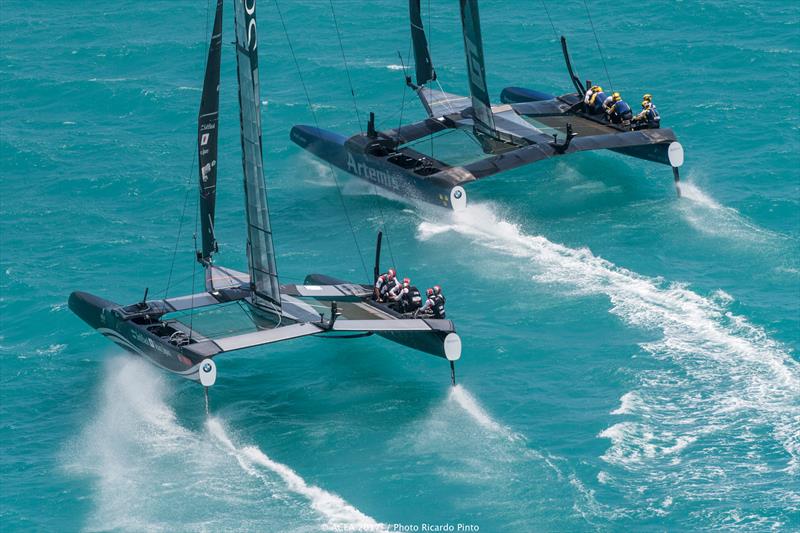 Artemis Racing beat SoftBank Team Japan in the Louis Vuitton America's Cup Playoff Semi-finals - photo © ACEA 2017 / Ricardo Pinto