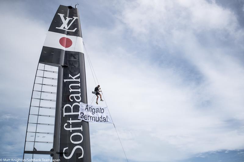 SoftBank Team Japan exit after the Louis Vuitton America's Cup Playoff Semi-finals - photo © Matt Knighton / SoftBank Team Japan