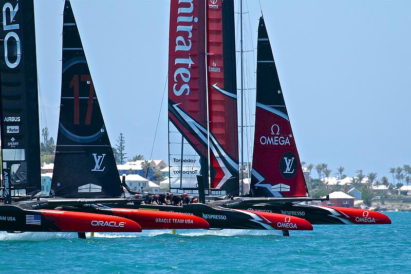 Start Race 3 - America's Cup 35th Match - Match Day2 - Regatta Day 18, June 18, 2017 (ADT) - photo © Richard Gladwell