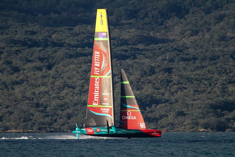 Emirates Team NZ's AC75 Te Rehutai - Final sailing day in Auckland - May 15, 2023 - photo © Richard Gladwell - Sail-World.com / nz