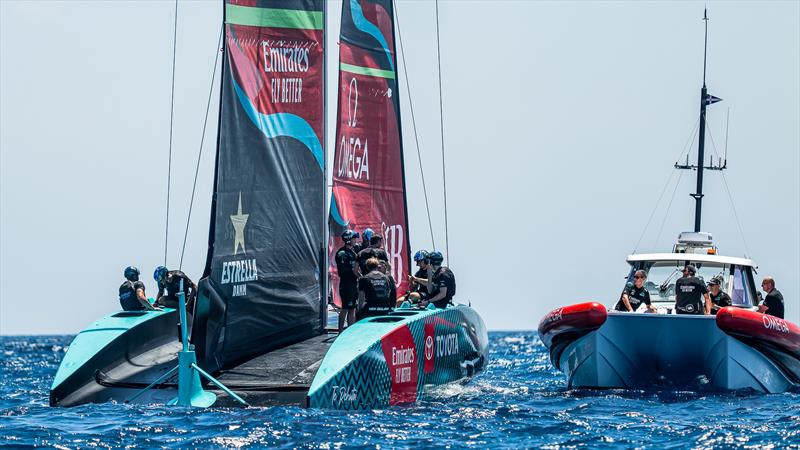 Emirates Team New Zealand - AC75  - Day 21 - July 15, 2023 - Barcelona - photo © AC37 Joint Recon