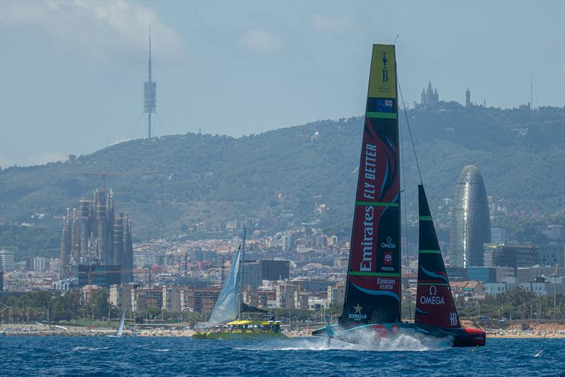 Emirates Team New Zealand - AC75  - Day 21 - July 15, 2023 - Barcelona photo copyright AC37 Joint Recon taken at Royal New Zealand Yacht Squadron and featuring the AC75 class