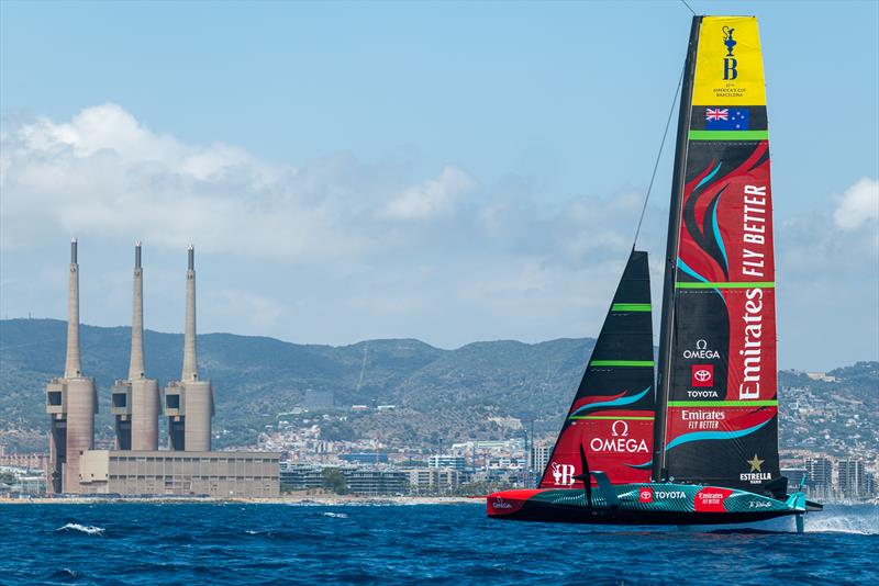 Emirates Team New Zealand - AC75  - Day 21 - July 15, 2023 - Barcelona photo copyright AC37 Joint Recon taken at Royal New Zealand Yacht Squadron and featuring the AC75 class