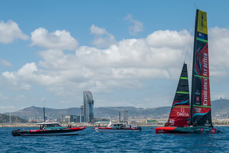 Emirates Team New Zealand - AC75  - Day 21 - July 15, 2023 - Barcelona - photo © AC37 Joint Recon