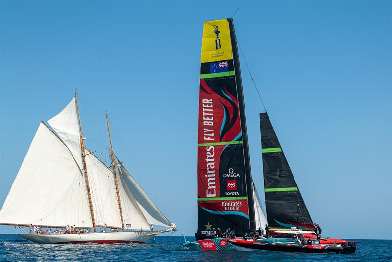 Emirates Team New Zealand - AC75  - Day 21 - July 15, 2023 - Barcelona photo copyright AC37 Joint Recon taken at Royal New Zealand Yacht Squadron and featuring the AC75 class