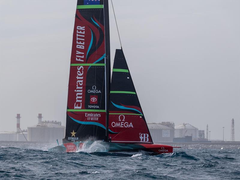 Emirates Team New Zealand - AC75 - Day 54 - Barcelona - October 24, 2023 - photo © Ugo Fonolla / America's Cup