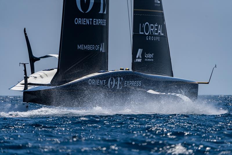 Orient Express - AC75 - July , 2024 - Barcelona photo copyright Alexander Champy-McLean / Orient Express Racing Team taken at Yacht Club de France and featuring the AC75 class