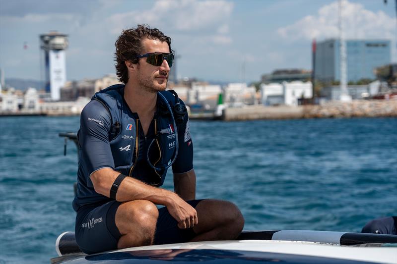 Antoine Nougarede - Orient Express - AC75  - Barcelona - August 17, 2024 photo copyright Alexander Champy-McLean / Orient Express Racing Team taken at Yacht Club de France and featuring the AC75 class