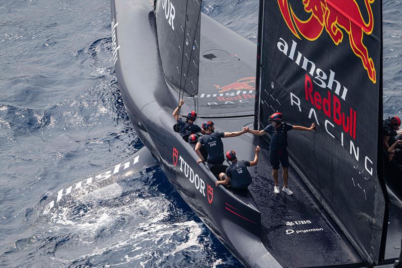 Alinghi Red Bull Racing-  AC75  - Louis Vuitton Preliminary Event - Day 1 - Barcelona - August 22, 2024 - photo © Ian Roman / America's Cup