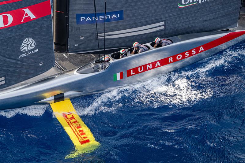 Luna Rossa Prada Pirelli -  AC75  - Louis Vuitton Preliminary Event - Day 1 - Barcelona - August 22, 2024 - photo © Ian Roman / America's Cup