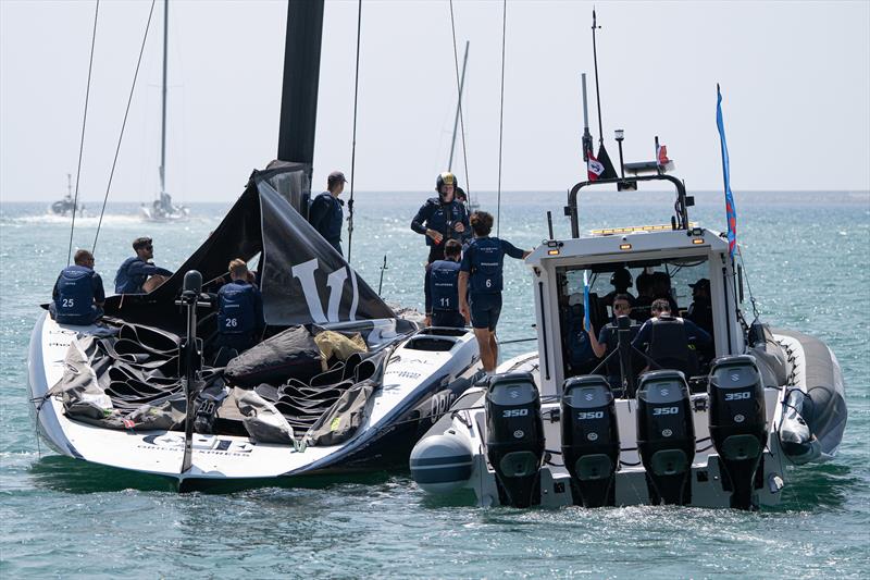 Orient Express Racing- AC75  - Louis Vuitton Preliminary Event - Day 2 - Barcelona - August 23, 2024 - photo © Ricardo Pinto / America's Cup