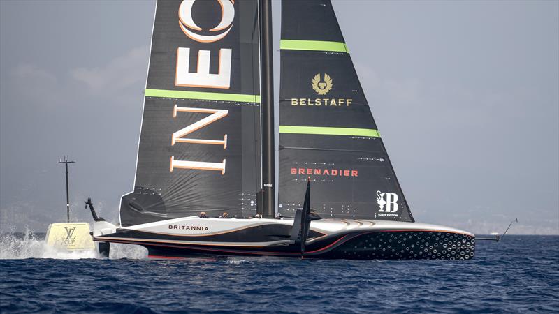 INEOS Britannia on Louis Vuitton Preliminary Regatta Barcelona Day 2 - August 23rd 2024 - photo © David Maynard / www.alleycatphotographer.com