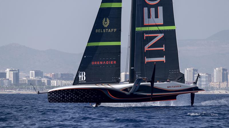 INEOS Britannia on Louis Vuitton Preliminary Regatta Barcelona Day 2 - August 23rd 2024 - photo © David Maynard / www.alleycatphotographer.com