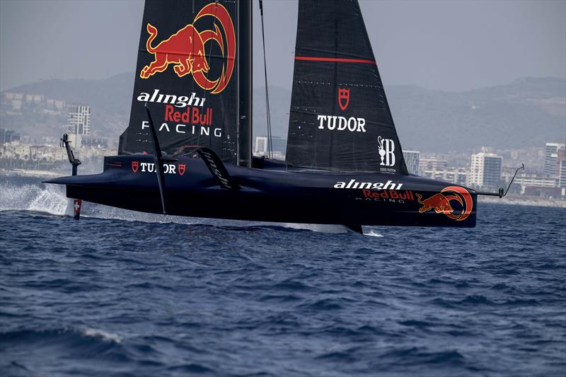 Alinghi Red Bull Racing on Louis Vuitton Preliminary Regatta Barcelona Day 2 - August 23rd 2024 - photo © David Maynard / www.alleycatphotographer.com