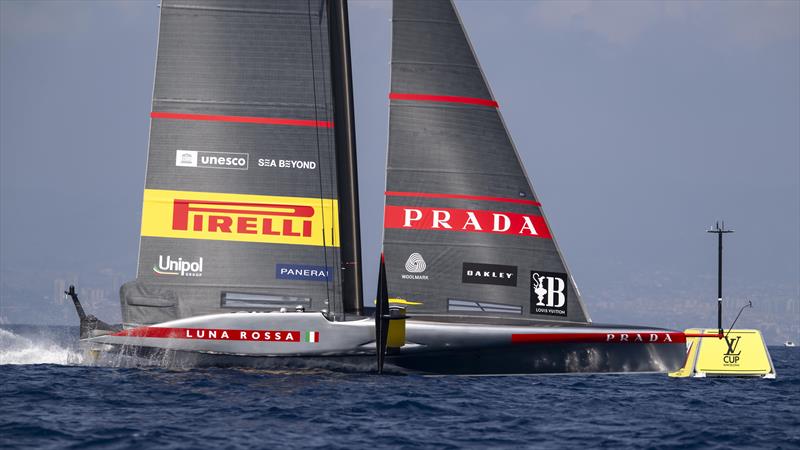 Luna Rossa Prada Pirelli on Louis Vuitton Preliminary Regatta Barcelona Day 2 - August 23rd 2024 - photo © David Maynard / www.alleycatphotographer.com