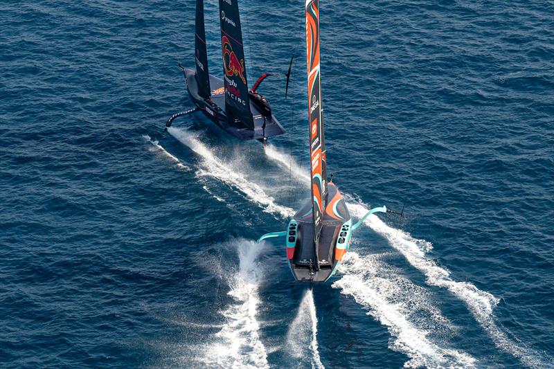 Emirates Team New Zealand vs. INEOS Britannia on Louis Vuitton Preliminary Regatta Barcelona Day 3- August 24th 2024 - photo © Ricardo Pinto / America's Cup