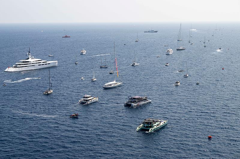 Spectator fleet - Race Day 3 - Louis Vuitton Preliminary Regatta - Barcelona - August 24, 2024 - photo © Ricardo Pinto / America's Cup