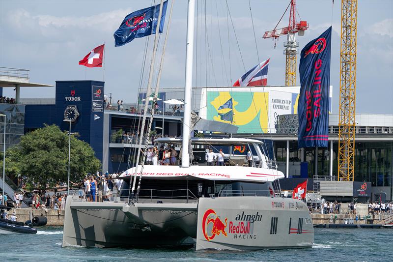 Alinghi Red Bull Racing supporters - Race Day 4 - Final - Louis Vuitton Preliminary Regatta - Barcelona - August 25, 2024 - photo © Ricardo Pinto / America's Cup