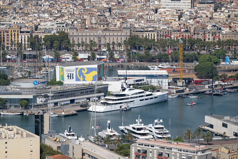 INEOS Britannia base - Louis Vuitton Cup - Day 1 - Barcelona - August 29, 2024 - photo © Ricardo Pinto / America's Cup