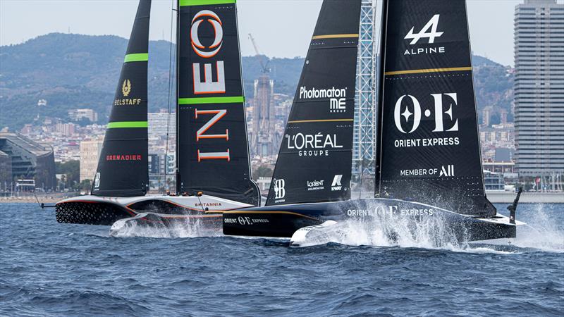 INEOS Britannia vs. Orient Express Racing Team on Louis Vuitton Cup Round Robin 1 Day 4 - photo © Ricardo Pinto / America's Cup